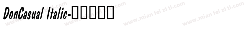 DonCasual Italic字体转换